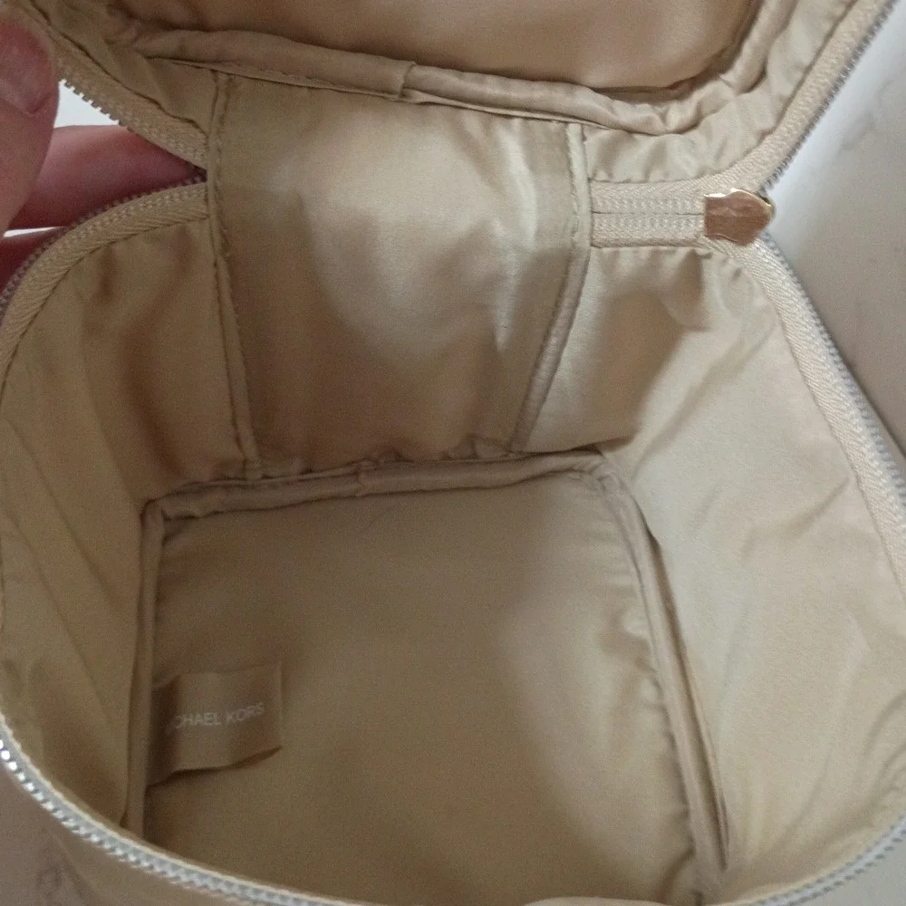 Michael Kors Metallic Gold Cosmetic Case NWOT